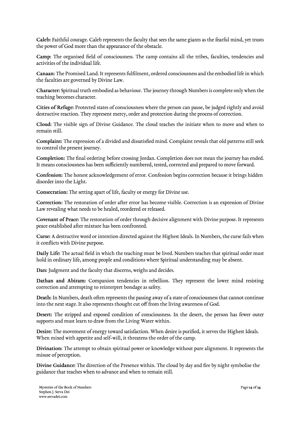 Mysteries of the Book of Numbers, page 14
