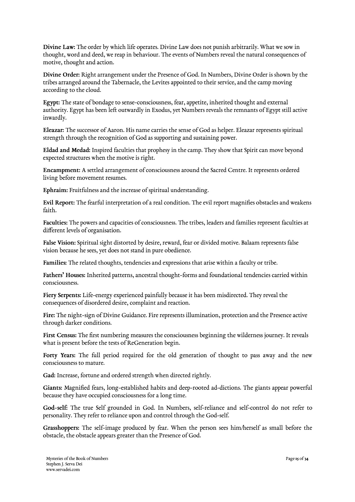 Mysteries of the Book of Numbers, page 15