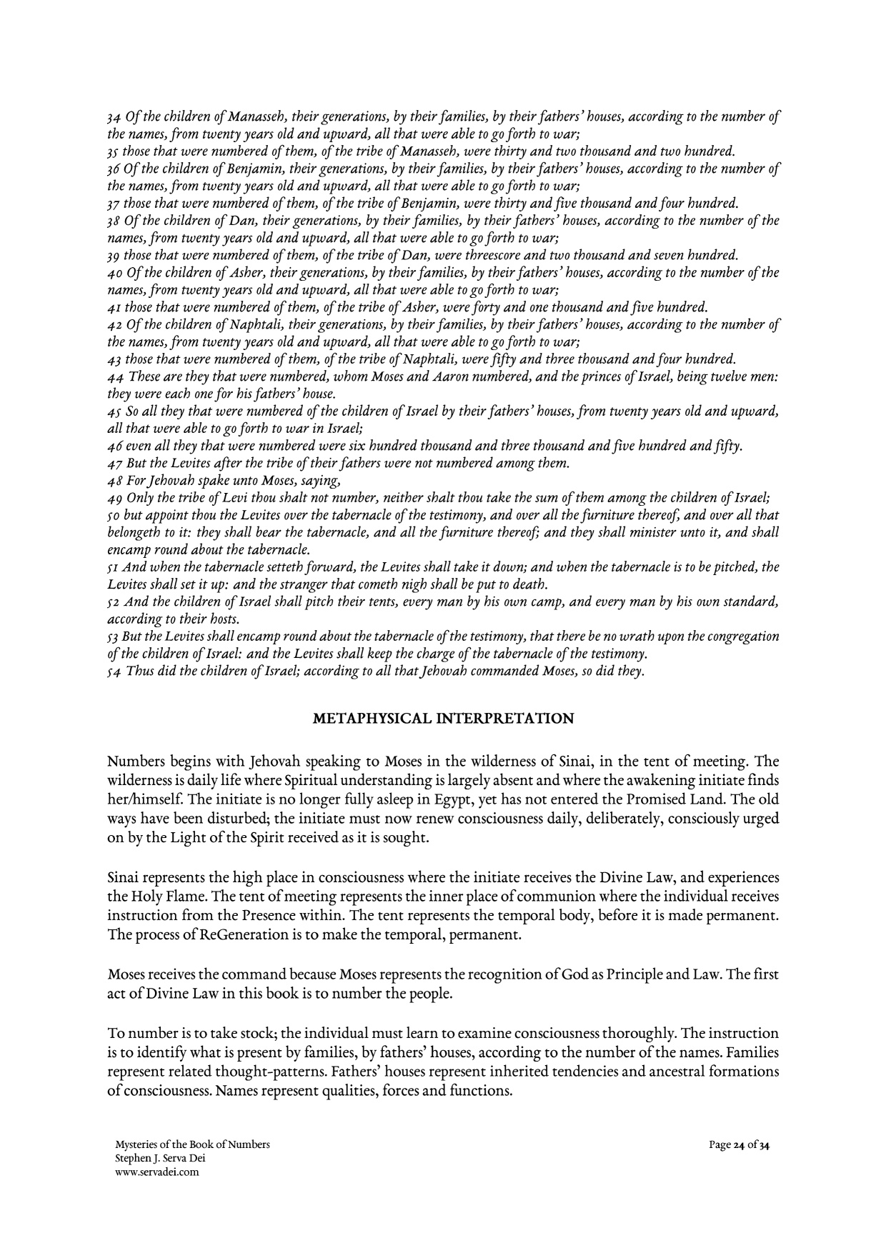 Mysteries of the Book of Numbers, page 24