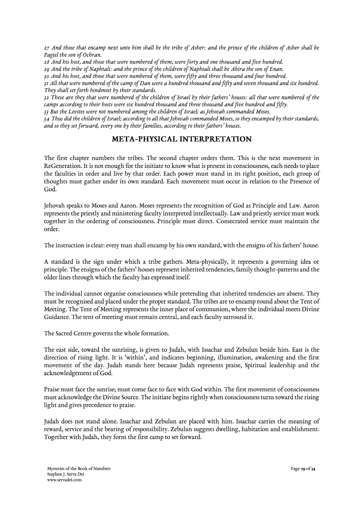 Mysteries of the Book of Numbers, page 29