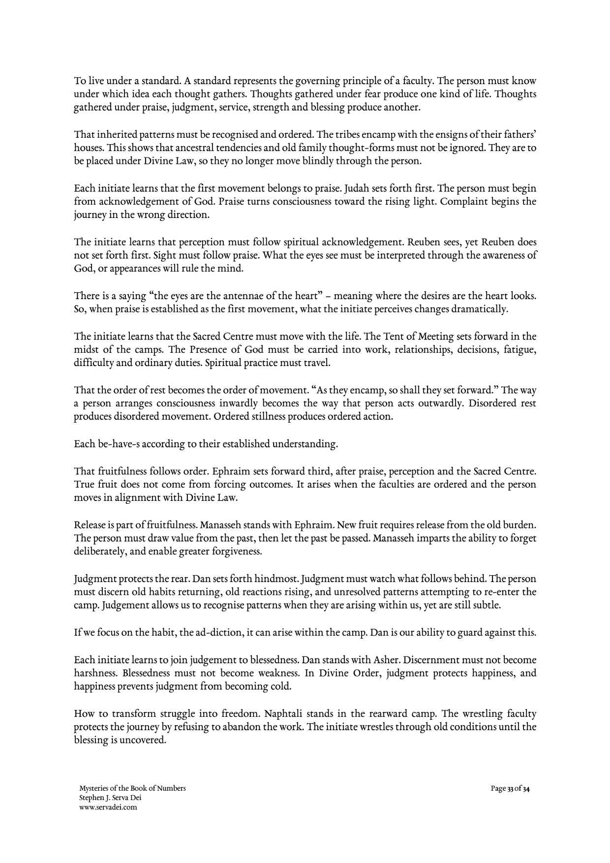 Mysteries of the Book of Numbers, page 33